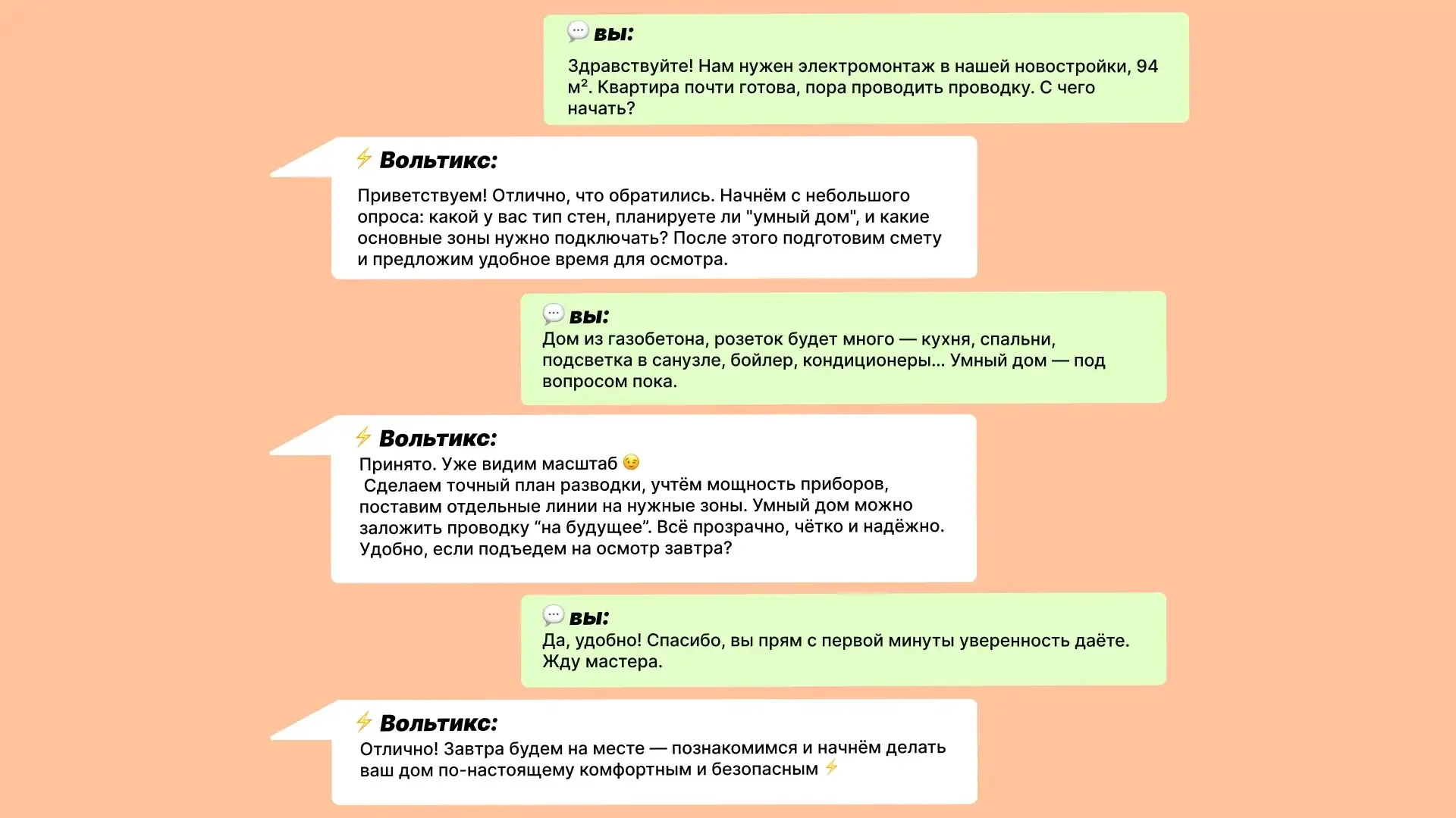Этапы электромонтажа в новостройке:  Заявка и выезд замерщика