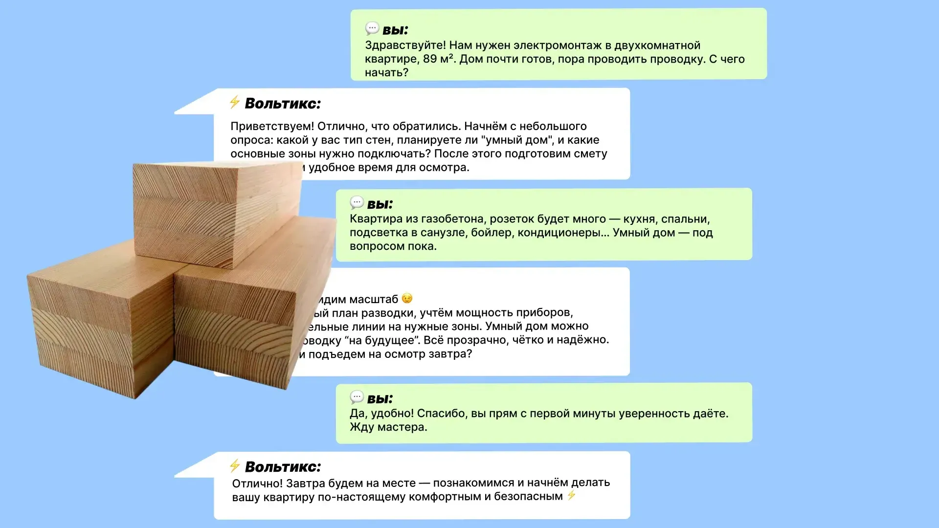  Как мы будем работать в доме из клееного бруса : Оставляете заявку — мы перезваниваем в течение 15 минут