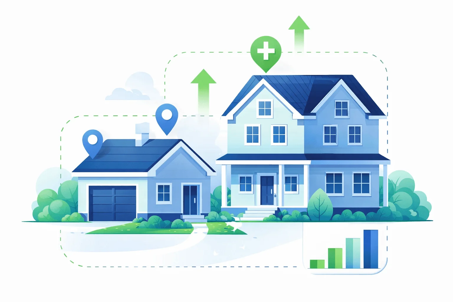 Цена зависит от:  площади и этажности дома